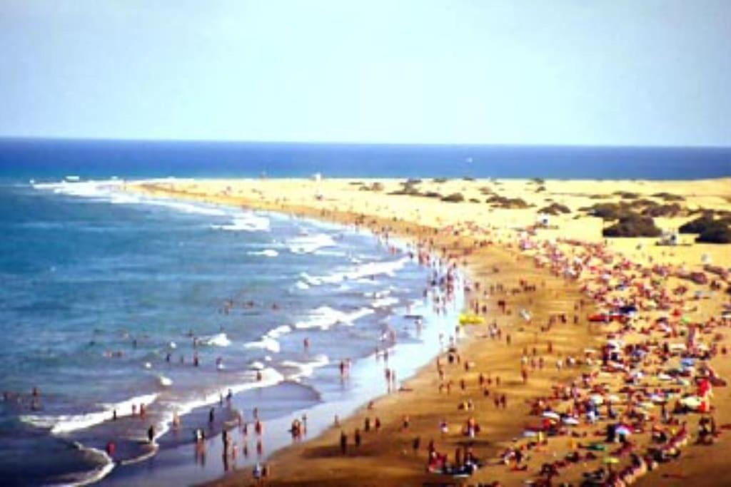 Traumhafte Wohnung Mit Panoramablick Und Pool Playa del Inglés Exteriér fotografie